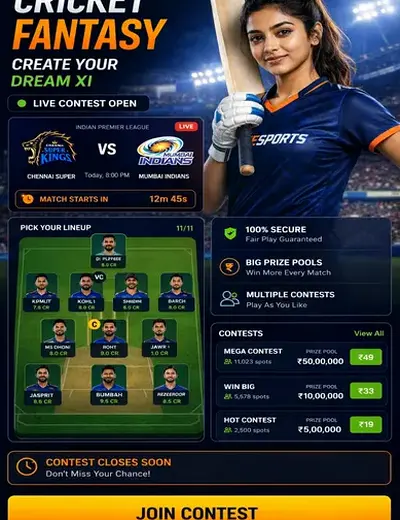 5cbet (5 cbet) fantasy cricket & matchday visual 3